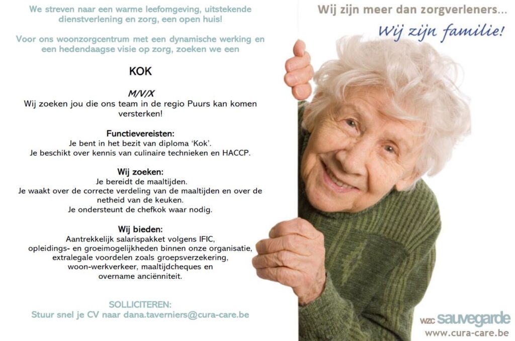 SAU 20241119 Vacature – kok